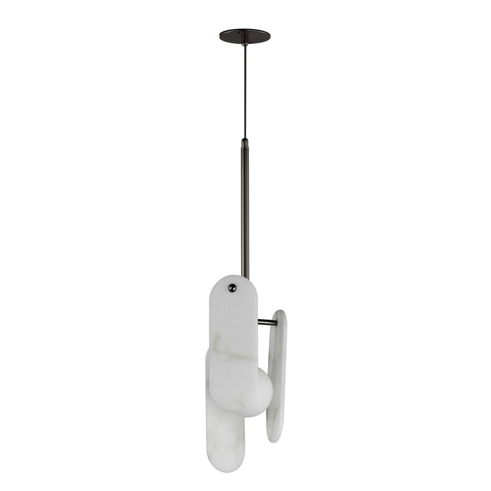 Studio M - LED Pendant - Megalith - Stone - Gunmetal- Union Lighting Luminaires Decor