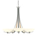 Hubbardton Forge - Five Light Chandelier - Aegis - Vintage Platinum- Union Lighting Luminaires Decor