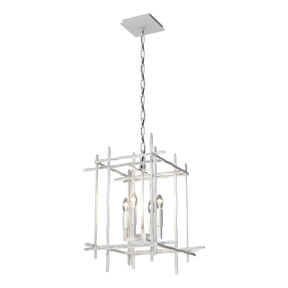 Hubbardton Forge - Four Light Chandelier - Tura - White- Union Lighting Luminaires Decor