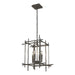Hubbardton Forge - Four Light Chandelier - Tura - Dark Smoke- Union Lighting Luminaires Decor