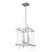Hubbardton Forge - Four Light Chandelier - Tura - Vintage Platinum- Union Lighting Luminaires Decor