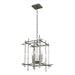 Hubbardton Forge - Four Light Chandelier - Tura - Sterling- Union Lighting Luminaires Decor
