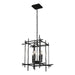 Hubbardton Forge - Four Light Chandelier - Tura - Ink- Union Lighting Luminaires Decor
