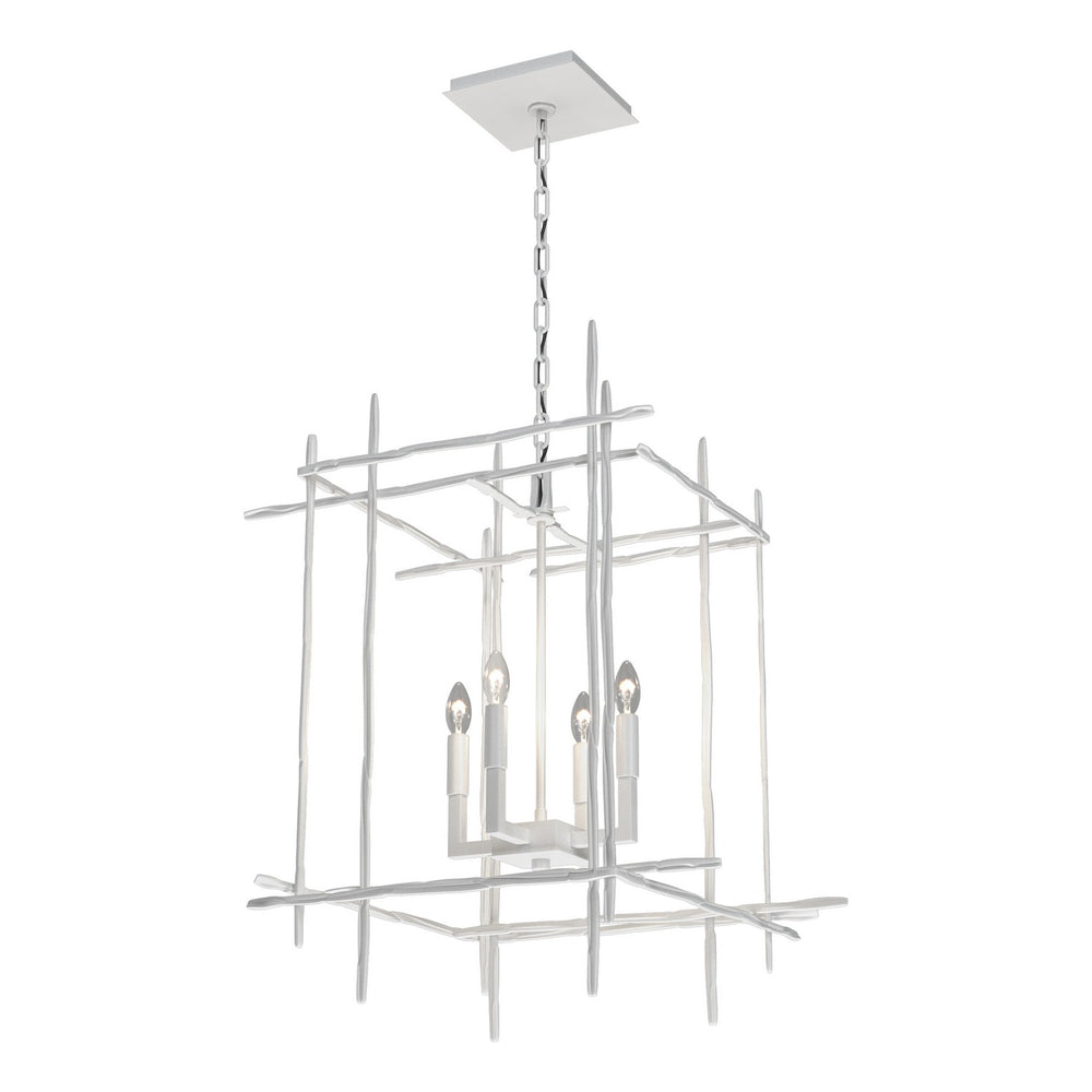 Hubbardton Forge - Four Light Chandelier - Tura - White- Union Lighting Luminaires Decor