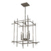 Hubbardton Forge - Four Light Chandelier - Tura - Dark Smoke- Union Lighting Luminaires Decor