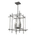 Hubbardton Forge - Four Light Chandelier - Tura - Natural Iron- Union Lighting Luminaires Decor