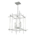 Hubbardton Forge - Four Light Chandelier - Tura - Vintage Platinum- Union Lighting Luminaires Decor