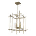 Hubbardton Forge - Four Light Chandelier - Tura - Soft Gold- Union Lighting Luminaires Decor