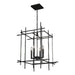 Hubbardton Forge - Four Light Chandelier - Tura - Ink- Union Lighting Luminaires Decor