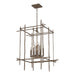 Hubbardton Forge - Eight Light Chandelier - Tura - Bronze- Union Lighting Luminaires Decor