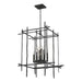 Hubbardton Forge - Eight Light Chandelier - Tura - Black- Union Lighting Luminaires Decor