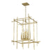 Hubbardton Forge - Eight Light Chandelier - Tura - Modern Brass- Union Lighting Luminaires Decor