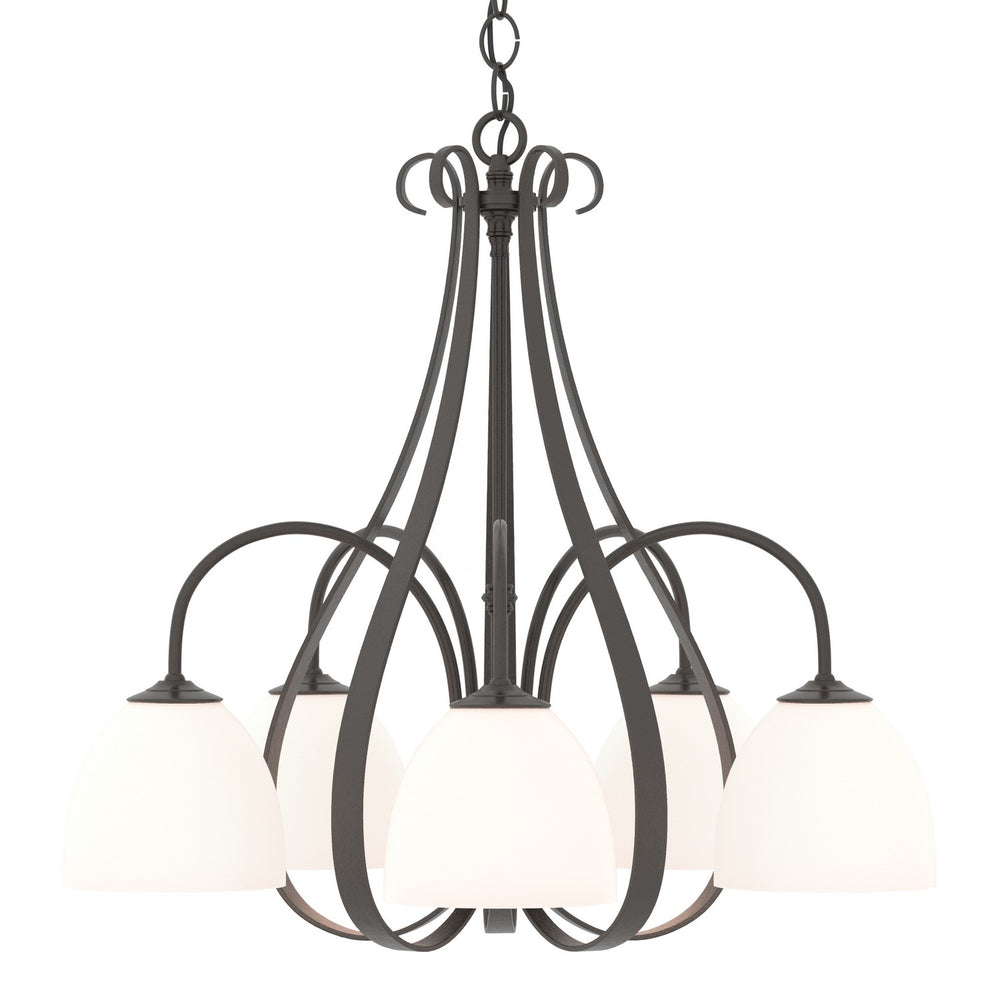Hubbardton Forge - Five Light Chandelier - Sweeping Taper - Oil Rubbed Bronze- Union Lighting Luminaires Decor