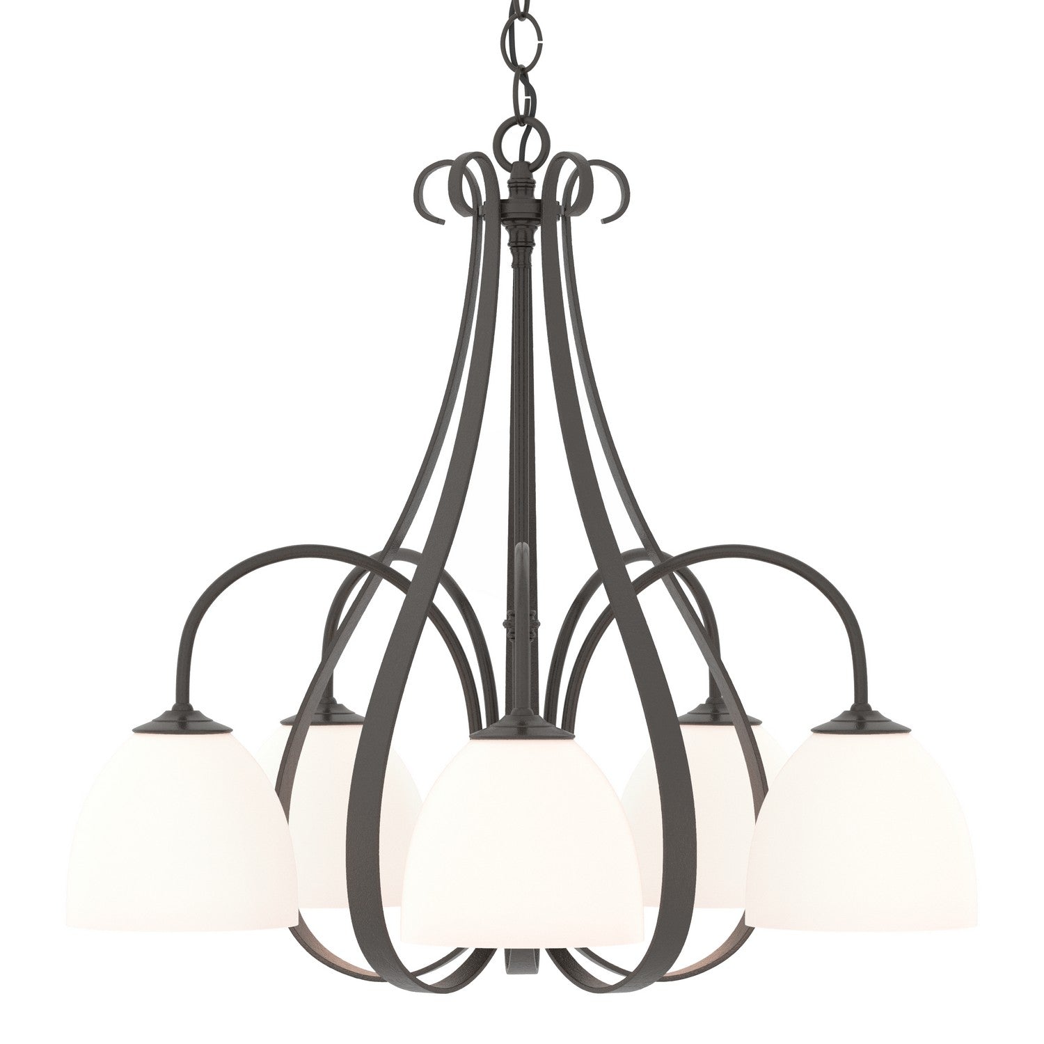 Hubbardton Forge - Five Light Chandelier - Sweeping Taper - Oil Rubbed Bronze- Union Lighting Luminaires Decor
