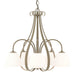 Hubbardton Forge - Five Light Chandelier - Sweeping Taper - Soft Gold- Union Lighting Luminaires Decor
