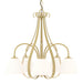 Hubbardton Forge - Five Light Chandelier - Sweeping Taper - Modern Brass- Union Lighting Luminaires Decor