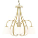 Hubbardton Forge - Five Light Chandelier - Sweeping Taper - Modern Brass- Union Lighting Luminaires Decor