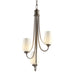 Hubbardton Forge - Three Light Chandelier - Flora - Bronze- Union Lighting Luminaires Decor