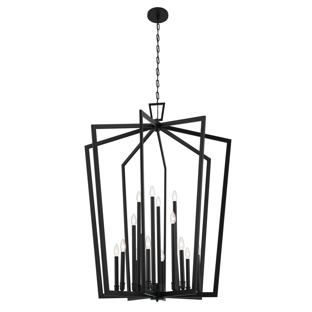 Kichler Canada - 16 Light Foyer Pendant - Abbotswell - Black- Union Lighting Luminaires Decor