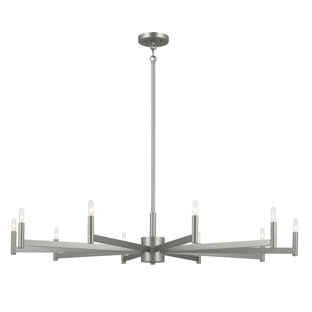 Kichler Canada - Ten Light Chandelier - Erzo - Satin Nickel- Union Lighting Luminaires Decor