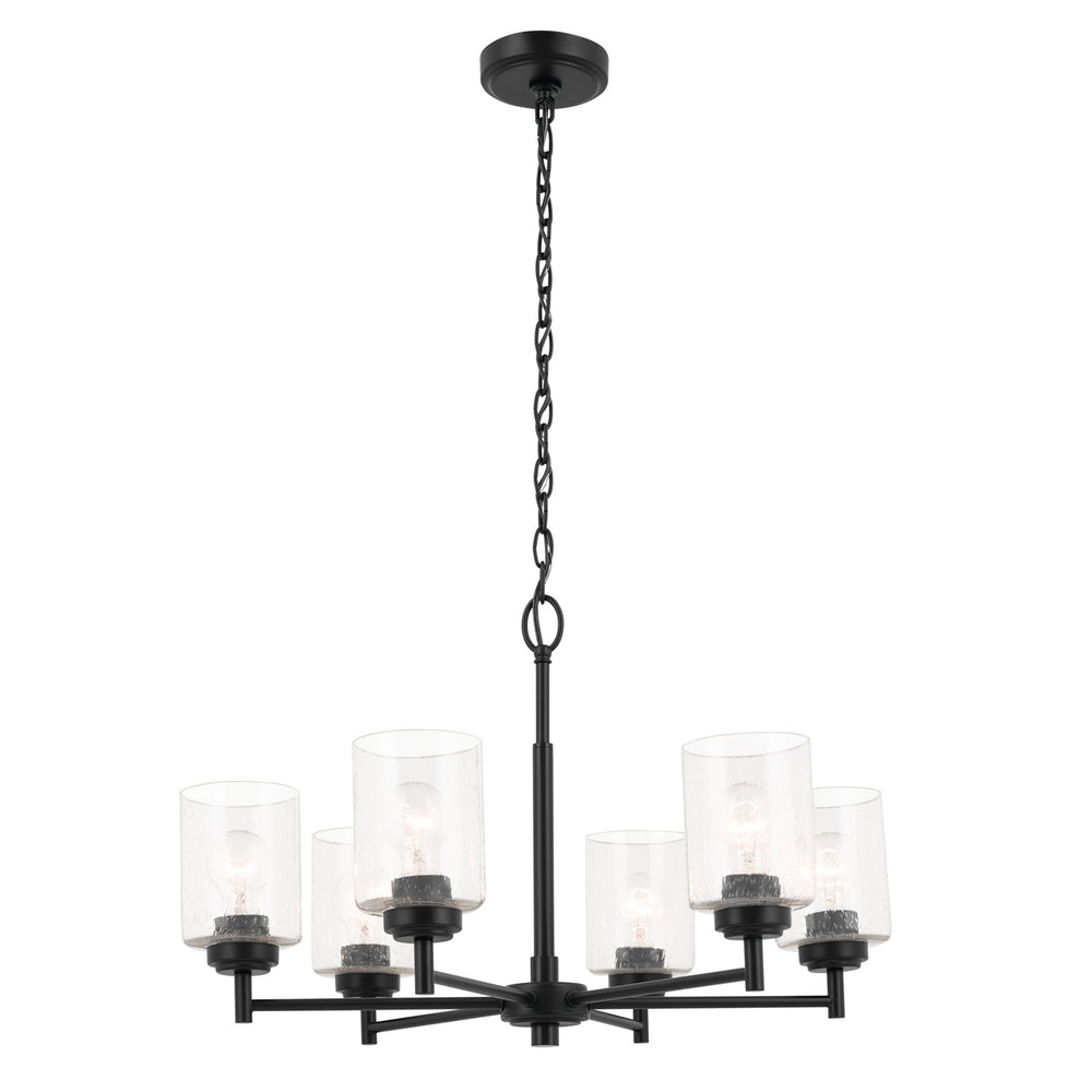 Kichler Canada - Six Light Chandelier - Winslow - Black- Union Lighting Luminaires Decor