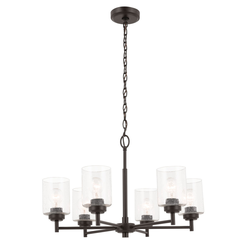Kichler Canada - Six Light Chandelier - Winslow - Bronze- Union Lighting Luminaires Decor