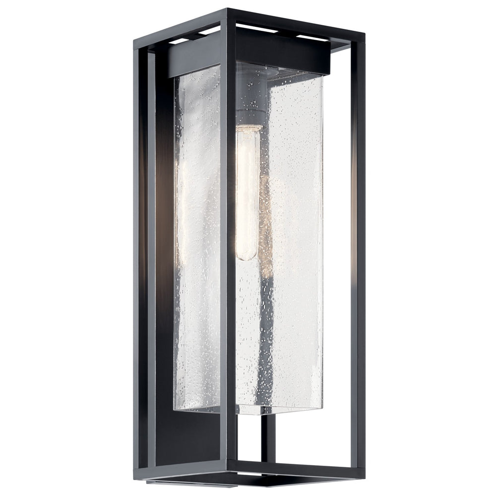 Kichler Canada - One Light Outdoor Wall Mount - Mercer - Black with Silver Highlights- Union Lighting Luminaires Decor