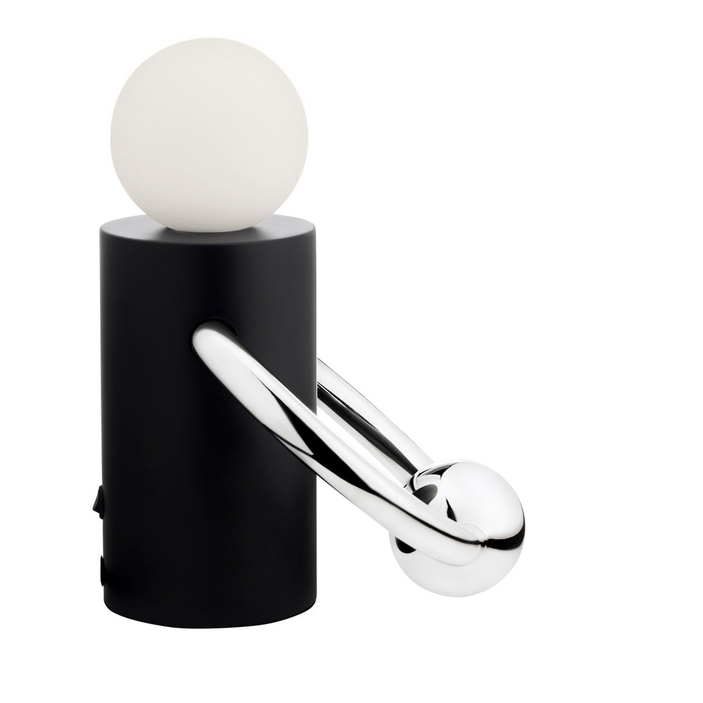 Kuzco Canada - LED Table Lamp - Septum - Matte Black/Chrome- Union Lighting Luminaires Decor