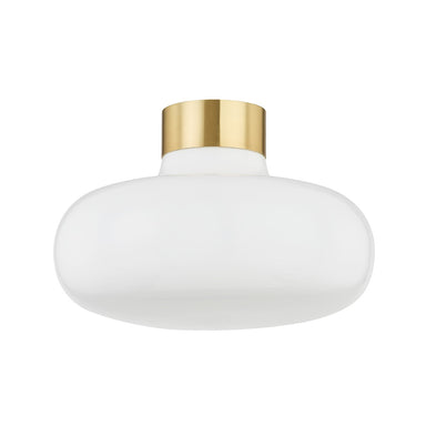 Mitzi Canada - One Light Flush Mount - Eliana - Aged Brass- Union Lighting Luminaires Decor