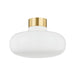 Mitzi Canada - One Light Flush Mount - Eliana - Aged Brass- Union Lighting Luminaires Decor