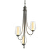 Hubbardton Forge - Three Light Chandelier - Flora - Natural Iron- Union Lighting Luminaires Decor