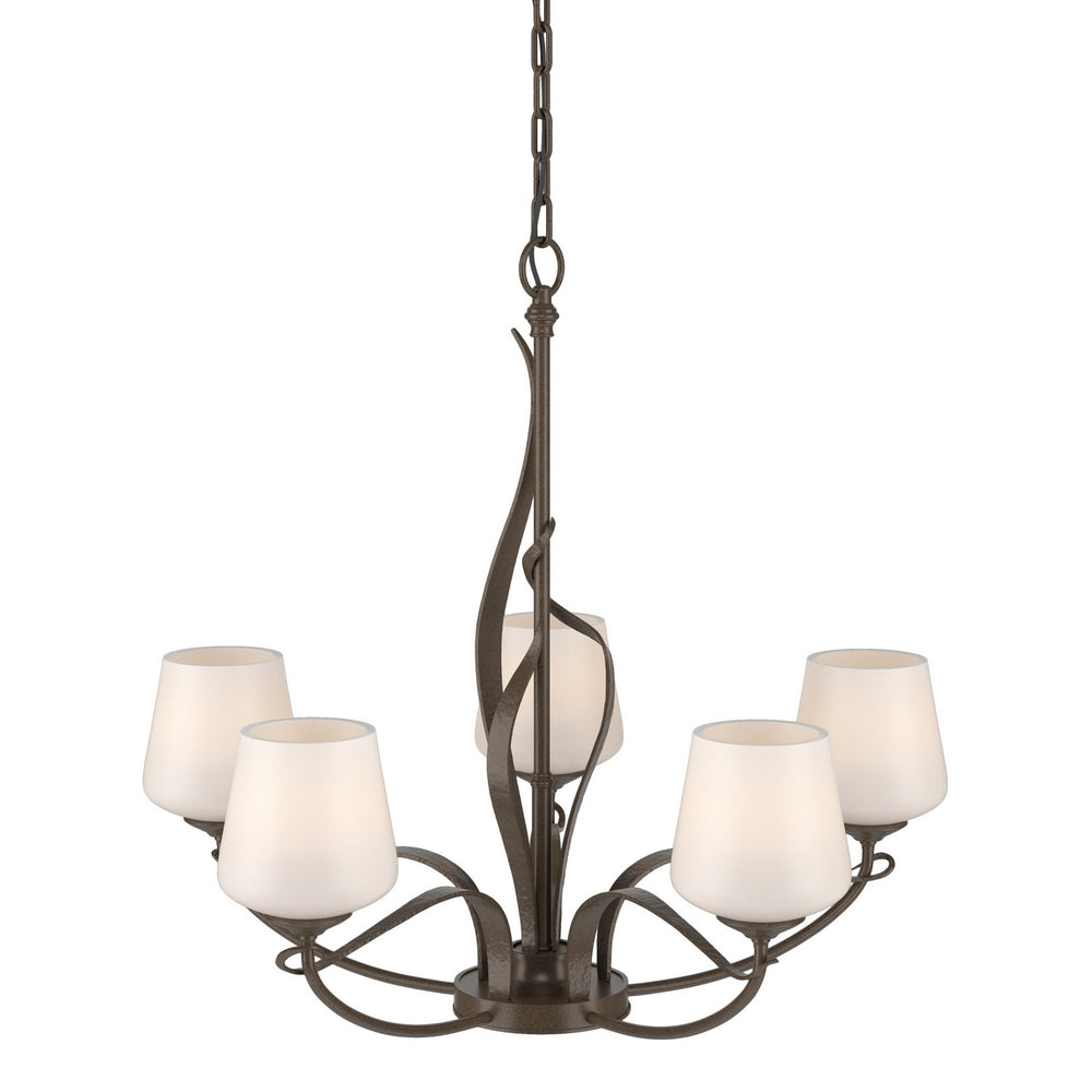 Hubbardton Forge - Five Light Chandelier - Flora - Bronze- Union Lighting Luminaires Decor
