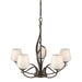 Hubbardton Forge - Five Light Chandelier - Flora - Bronze- Union Lighting Luminaires Decor