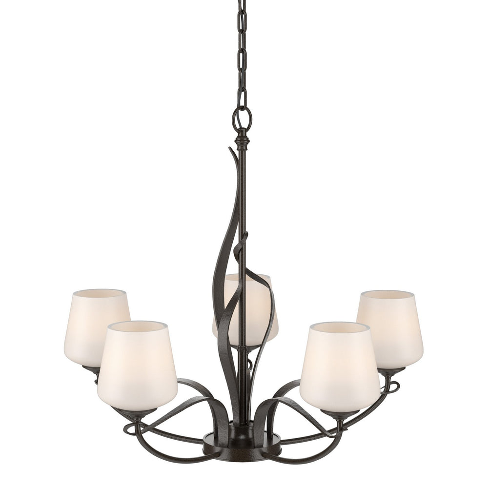 Hubbardton Forge - Five Light Chandelier - Flora - Oil Rubbed Bronze- Union Lighting Luminaires Decor
