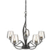 Hubbardton Forge - Five Light Chandelier - Flora - Natural Iron- Union Lighting Luminaires Decor