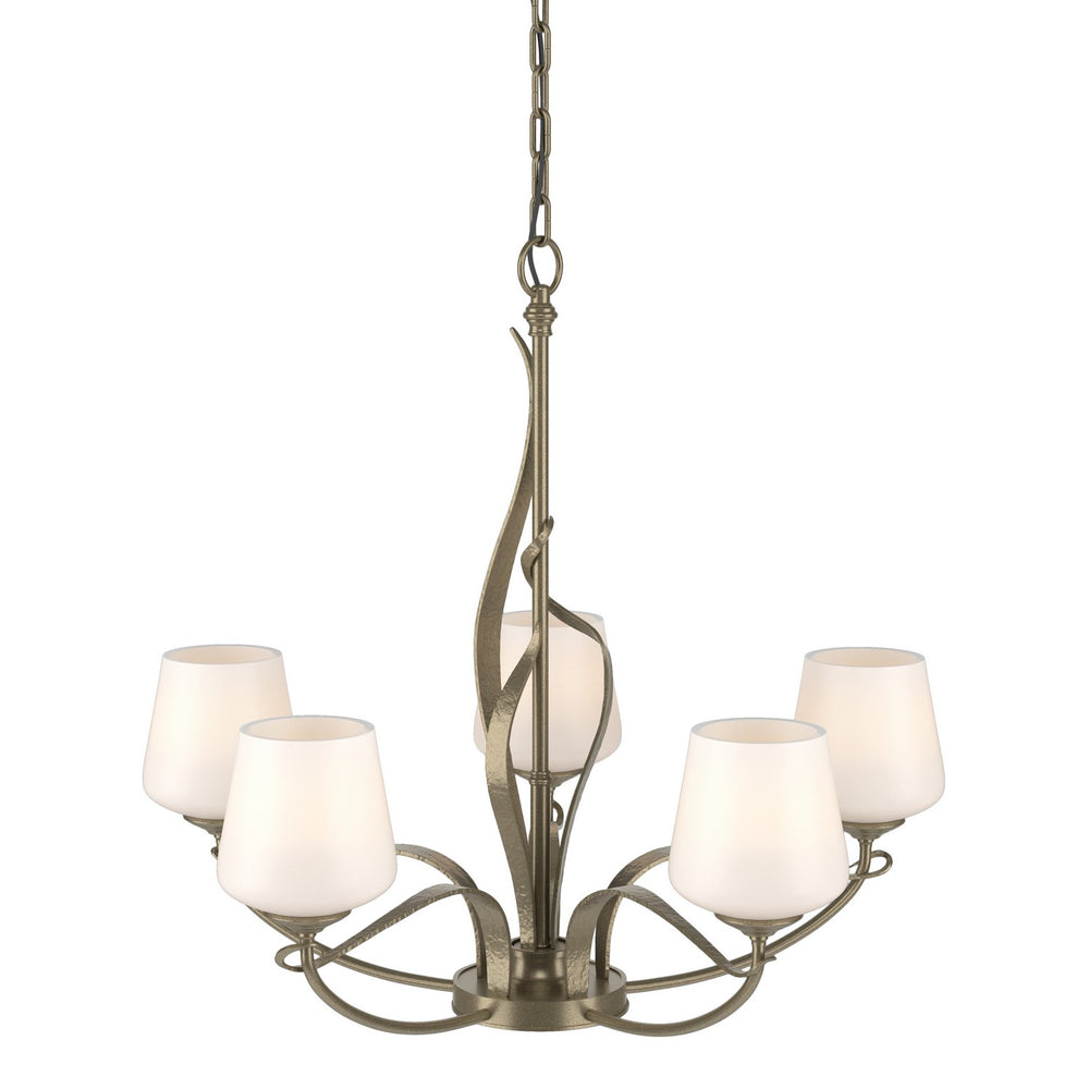 Hubbardton Forge - Five Light Chandelier - Flora - Soft Gold- Union Lighting Luminaires Decor