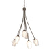 Hubbardton Forge - Six Light Chandelier - Flora - Bronze- Union Lighting Luminaires Decor