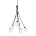Hubbardton Forge - Six Light Chandelier - Flora - Bronze- Union Lighting Luminaires Decor