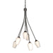 Hubbardton Forge - Six Light Chandelier - Flora - Oil Rubbed Bronze- Union Lighting Luminaires Decor