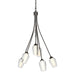 Hubbardton Forge - Six Light Chandelier - Flora - Oil Rubbed Bronze- Union Lighting Luminaires Decor
