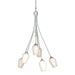 Hubbardton Forge - Six Light Chandelier - Flora - Vintage Platinum- Union Lighting Luminaires Decor