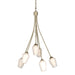 Hubbardton Forge - Six Light Chandelier - Flora - Soft Gold- Union Lighting Luminaires Decor