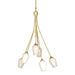 Hubbardton Forge - Six Light Chandelier - Flora - Modern Brass- Union Lighting Luminaires Decor