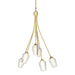 Hubbardton Forge - Six Light Chandelier - Flora - Modern Brass- Union Lighting Luminaires Decor