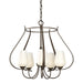 Hubbardton Forge - Five Light Chandelier - Flora - Bronze- Union Lighting Luminaires Decor