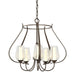 Hubbardton Forge - Five Light Chandelier - Flora - Bronze- Union Lighting Luminaires Decor