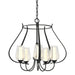 Hubbardton Forge - Five Light Chandelier - Flora - Black- Union Lighting Luminaires Decor