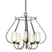 Hubbardton Forge - Five Light Chandelier - Flora - Oil Rubbed Bronze- Union Lighting Luminaires Decor