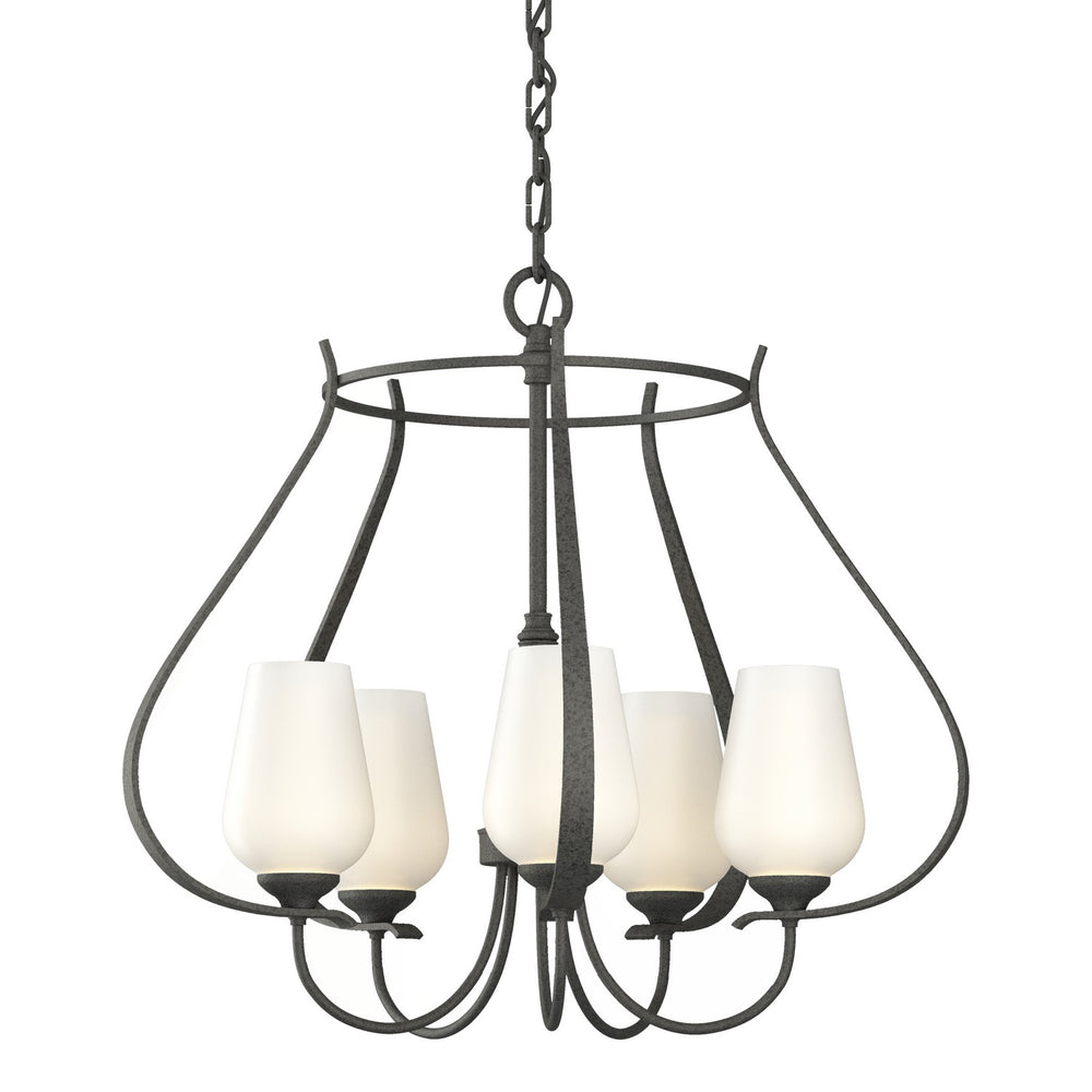 Hubbardton Forge - Five Light Chandelier - Flora - Natural Iron- Union Lighting Luminaires Decor