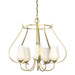 Hubbardton Forge - Five Light Chandelier - Flora - Modern Brass- Union Lighting Luminaires Decor